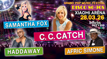 С.C.Catch, Samantha Fox, Haddaway, Afric Simone