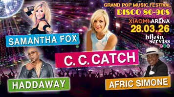 С.C.Catch, Samantha Fox, Haddaway, Afric Simone