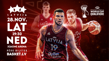 Latvia – Netherlands. FIBA Basketball World Cup 2027 Qualifiers