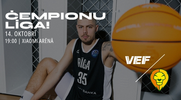VEF Rīga – Patrioti Levice I FIBA Basketbola Čempionu līga