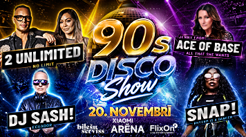 Grand Disco Show: 2 Unlimited, Jenny from Ace of Base, Snap!, DJ Sash.