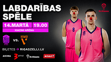 Labdarības spēle Dr. Klauns: “Rīgas Zeļļi” vs “Viimsi”